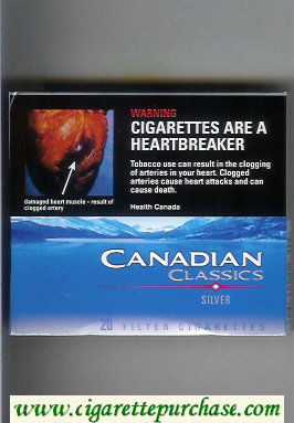 Canadian Classics Silver cigarettes